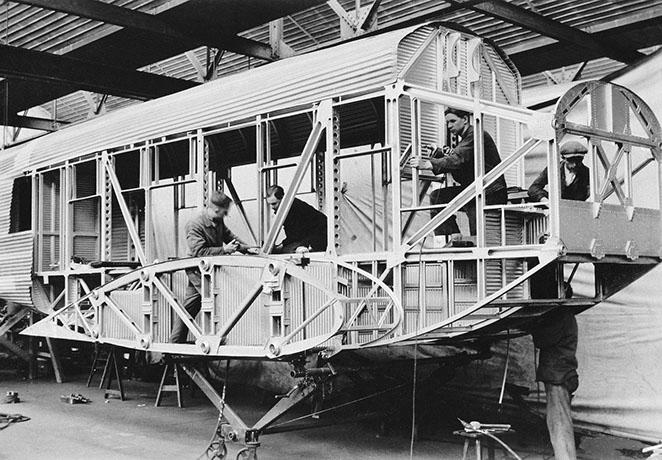 004. Ju 52 Rohbau Flugzeugzelle, Foto: Deutsches Museum, München