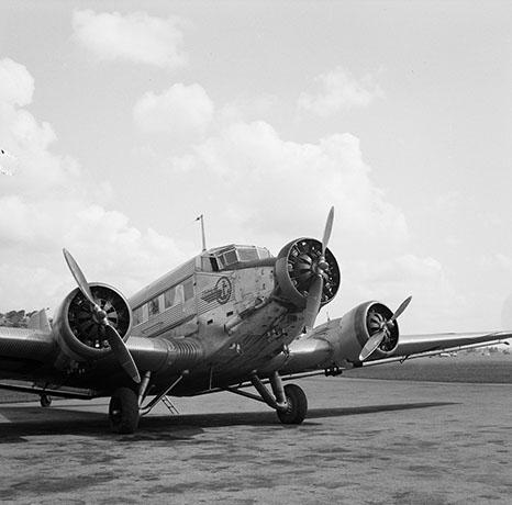 006. Ju 52 auf dem Flugplatz Dübendorf, Foto: ETH Zürich